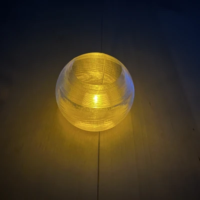 Chân Nến Hình Cầu Trong Suốt