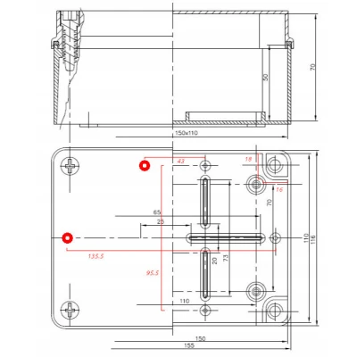 Tấm Gắn Raspberry Pi Cho Hộp Điện Tử Pawbol S-BOX 316-P