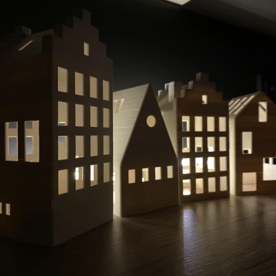 Làng Trà Giáng Sinh Tối Giản