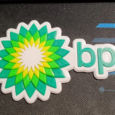 Logo BP (Beyond Petroleum) (2000) - In 3D Đẹp Mắt