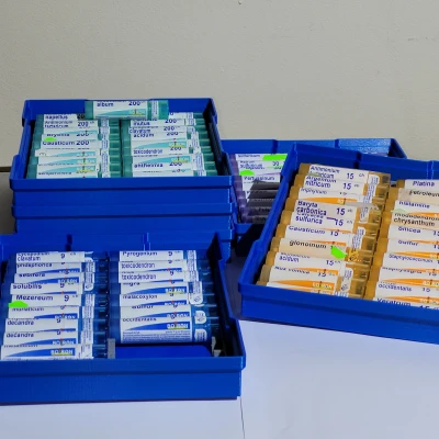 Hộp đựng thuốc dạng viên ống xếp chồng 20 cái [Organizer pre homeopatika]