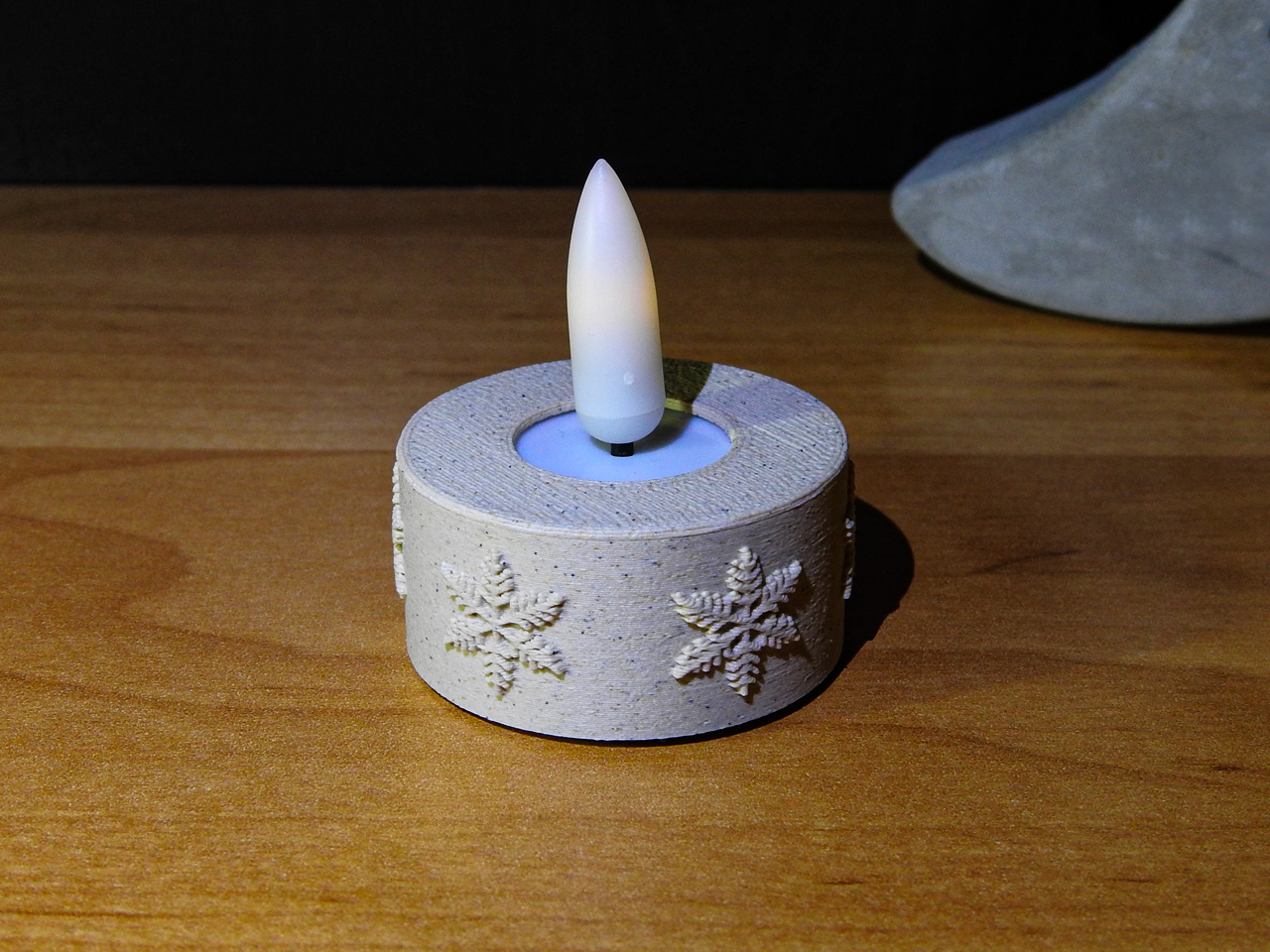 Vỏ đèn trà LED hình bông tuyết