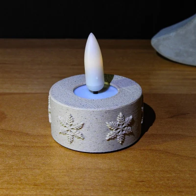 Vỏ đèn trà LED hình bông tuyết