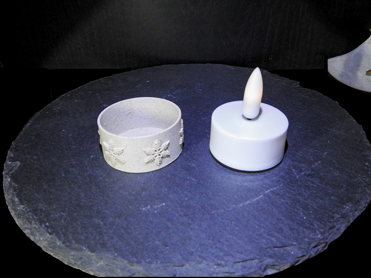 Vỏ đèn trà LED hình bông tuyết