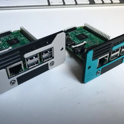 Khung Gắn Rack Cho Raspi 2 và 3 Cho Hệ Thống Modular 19 inch 2U