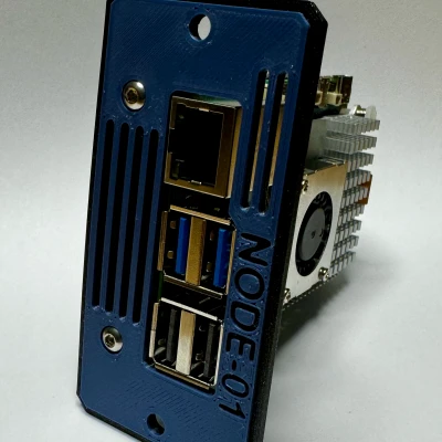 Khung Gắn Rack Cho Raspberry Pi5 Với Pineberry Pi HatDrive! Bottom