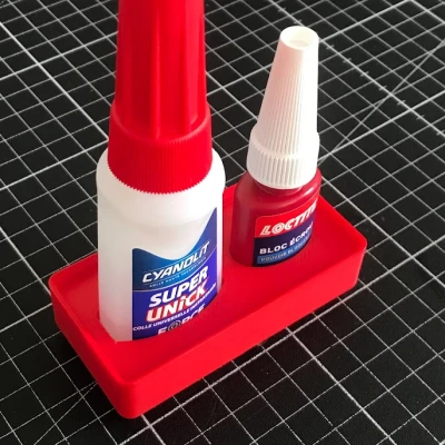 Kệ Gridfinity 1x2 - Đựng keo CA và Threadlocker