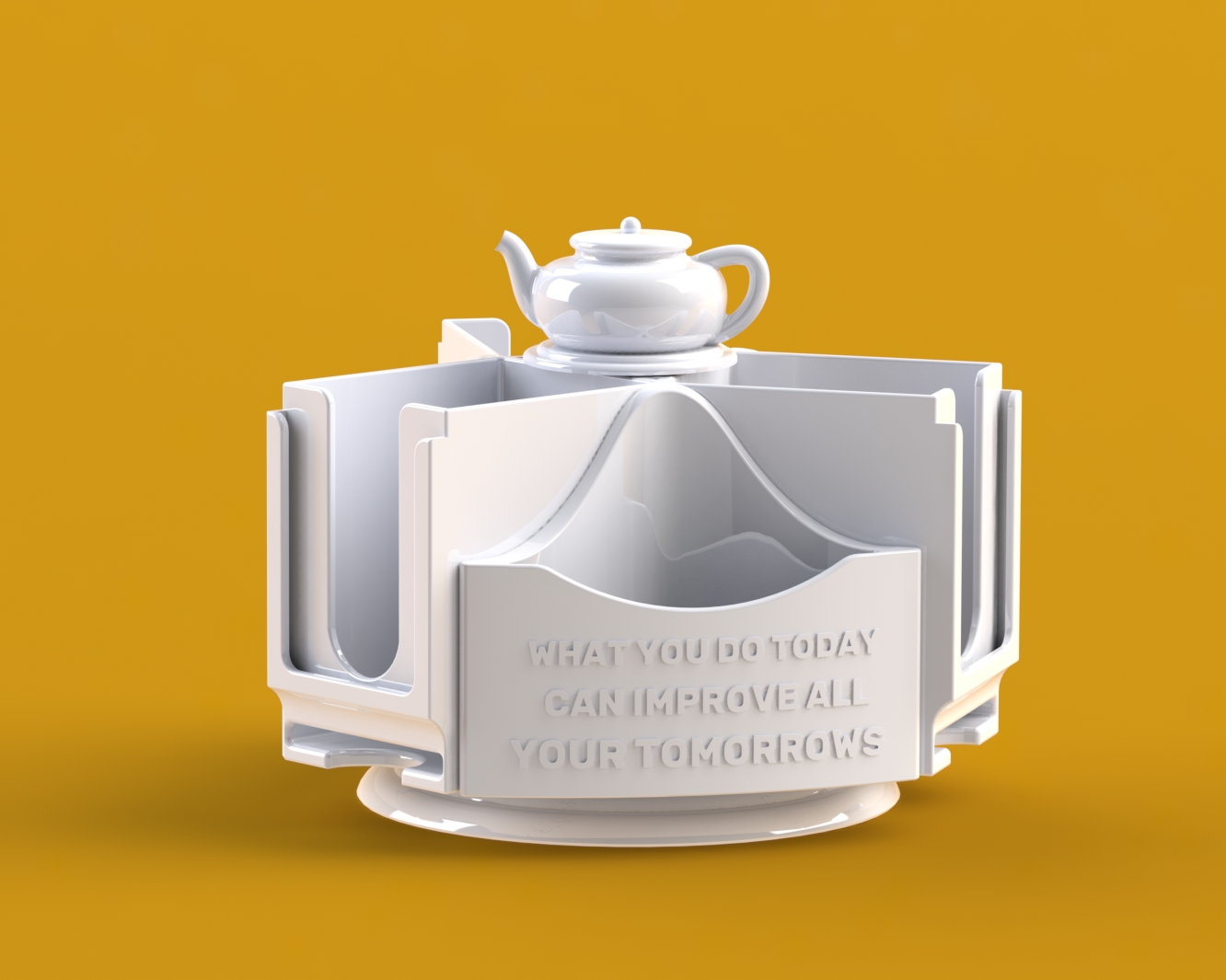 Hộp Đựng Trà Túi Lọc Xoay Được