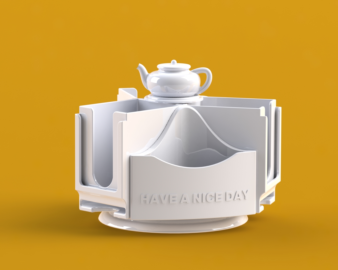 Hộp Đựng Trà Túi Lọc Xoay Được