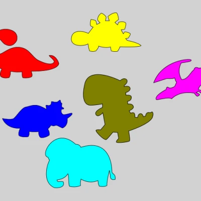 Khuôn Cắt Bánh Quy Hình Khủng Long 02cm - 10cm