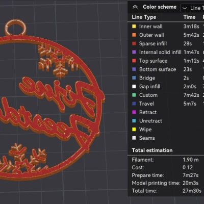 Móc treo cây thông Noel "Fijne Feestdagen" (Tiếng Hà Lan)