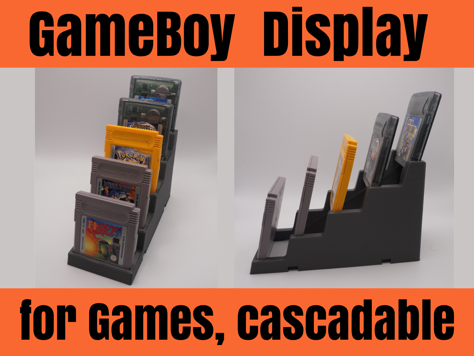 Đế Trưng Bày Game Gameboy - Chứa 5 Game