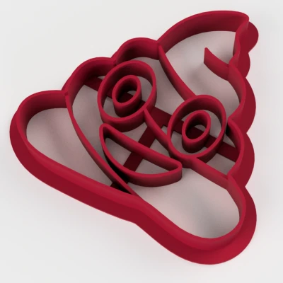 Khuôn Cắt Bánh Quy Hình Emoticon Phân