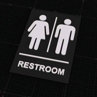 Biển Hiệu Nhà Vệ Sinh Unisex