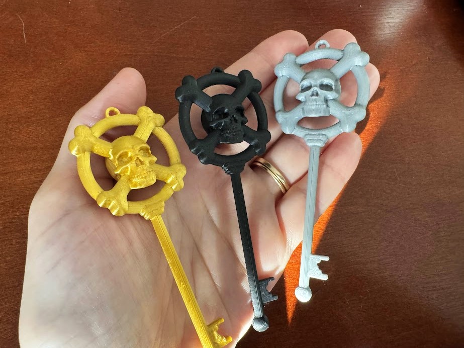 Chìa Khóa Bộ Xương Hình Đầu Lâu Và Xương Chéo Cho Hầm Ngục Hoặc Kho Báu Cướp Biển