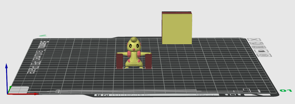 Mô hình Timburr mini sáng bóng với hai khúc gỗ