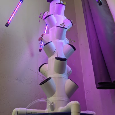 Tháp Thủy Canh Module Nâng Cấp - Gọn Hơn & Ổn Định Hơn