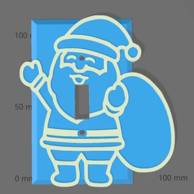 Ốp Công Tắc Đèn Ông Già Noel Dễ Thương Phát Sáng Trong Tối