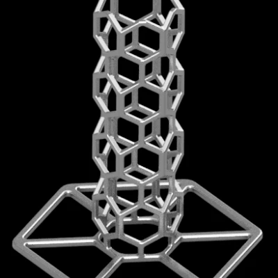 Cột Tổ Ong Lục Giác "Đựng Tiền"