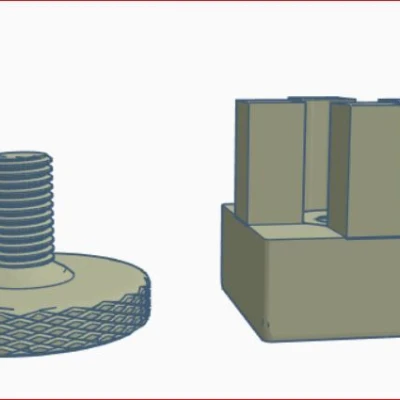 Chân đế điều chỉnh M8 cho Nhôm định hình 2020 / 3030