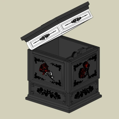 Hộp Hoa Hồng Khóa Bí Mật