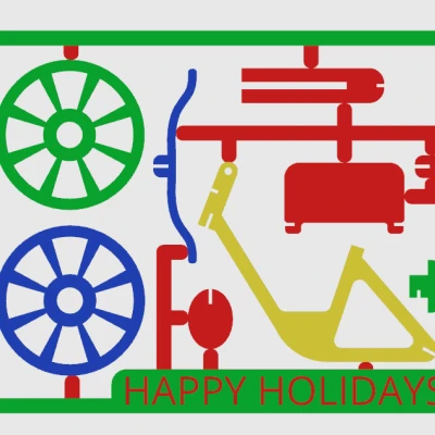 Bộ kit xe đạp trang trí nhiều màu