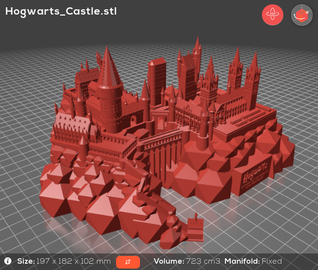 Mô hình Lâu đài Hogwarts