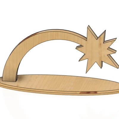 Chao den LED Hinh Sao - Khung Trang Tri Giang Sinh