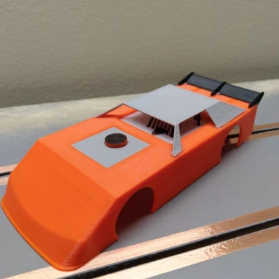 Thân xe và Khung gầm Xe Slot Car Dirt Late Model Tỷ lệ 1/32