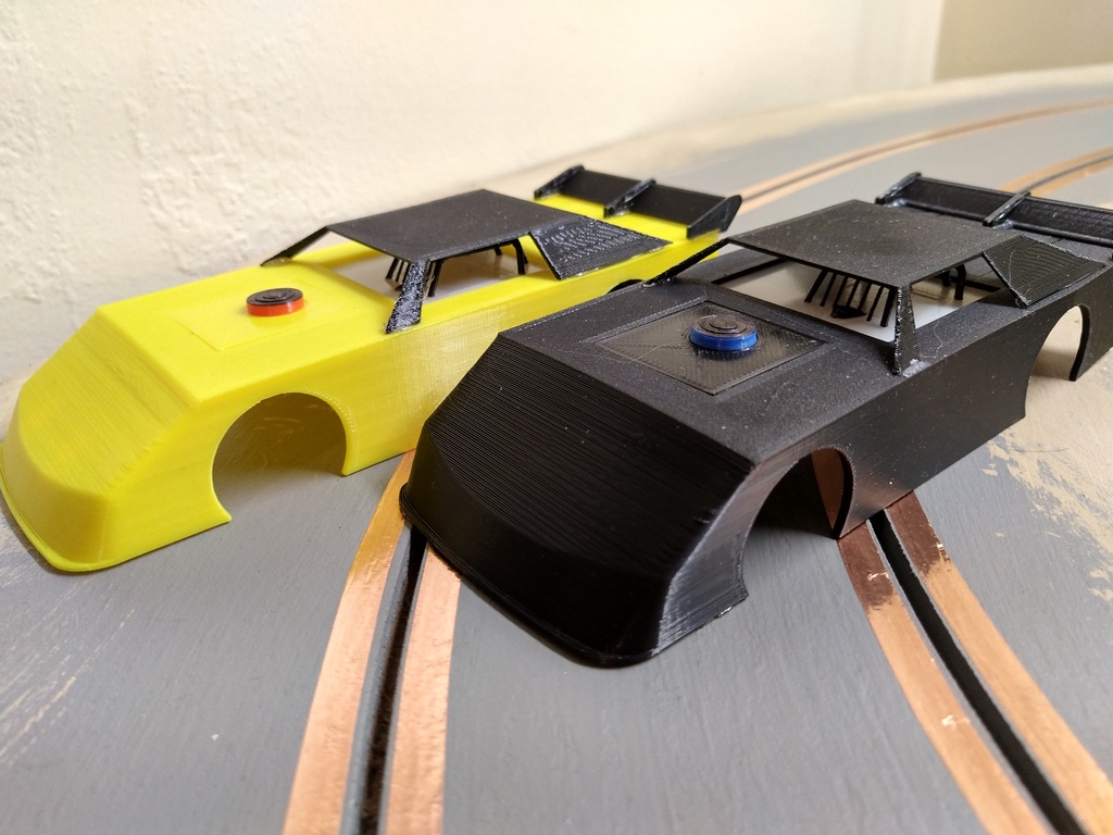 Thân xe và Khung gầm Xe Slot Car Dirt Late Model Tỷ lệ 1/32