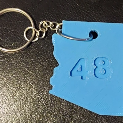 Móc Khóa Tiểu Bang Arizona Số 48