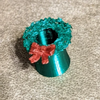 Khuyên Tai Giáng Sinh Hình Vòng Nguyệt Quế