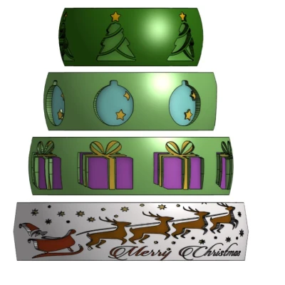 Móc Trang Trí Cây Thông Noel Kiểu Fidget Spinner