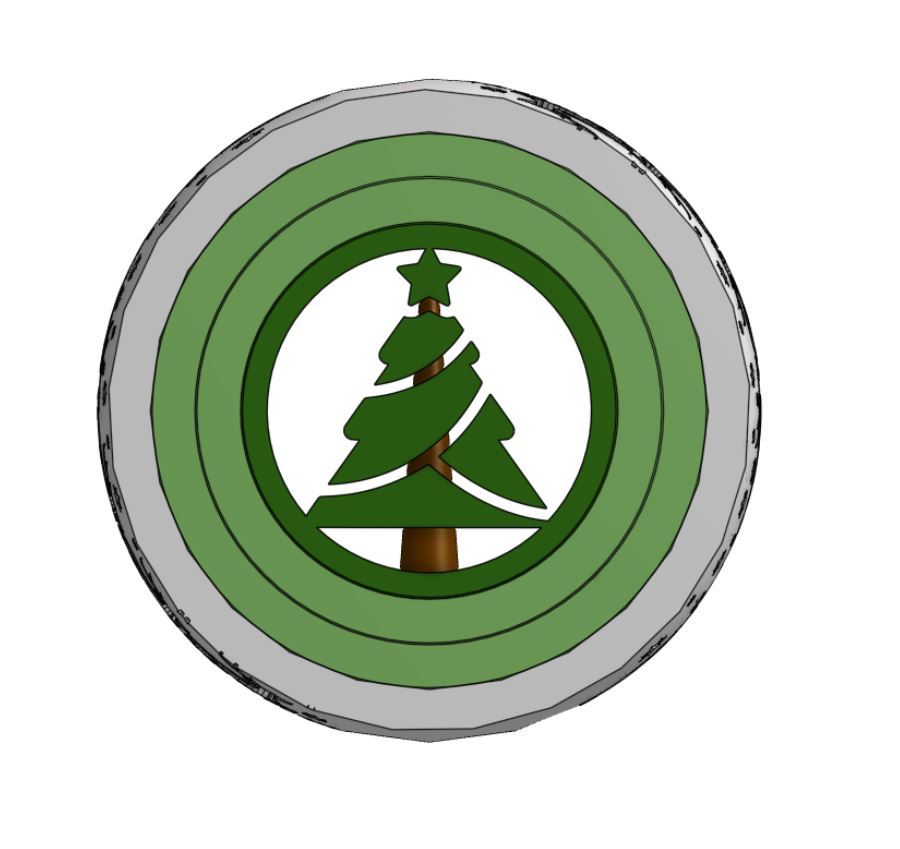 Móc Trang Trí Cây Thông Noel Kiểu Fidget Spinner