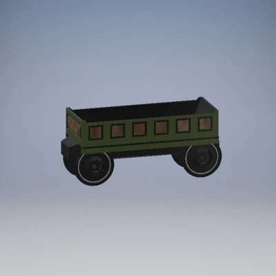 Vagon Hàng Bằng Gỗ Cho Đường Ray Xe Lửa