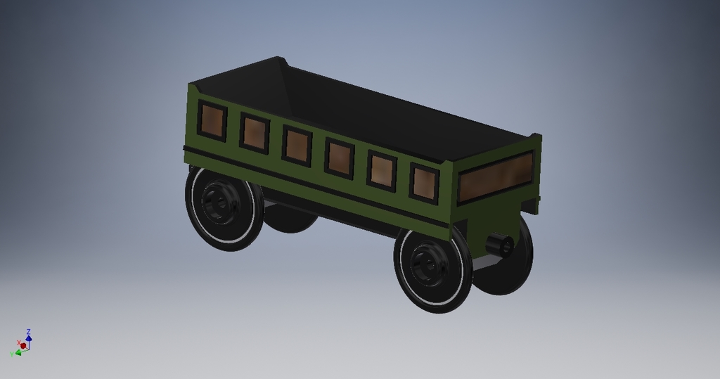 Vagon Hàng Bằng Gỗ Cho Đường Ray Xe Lửa