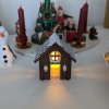 Mô Hình Nhà Bánh Gừng Giáng Sinh Kit Card Có Nến LED - Thumbnail 1