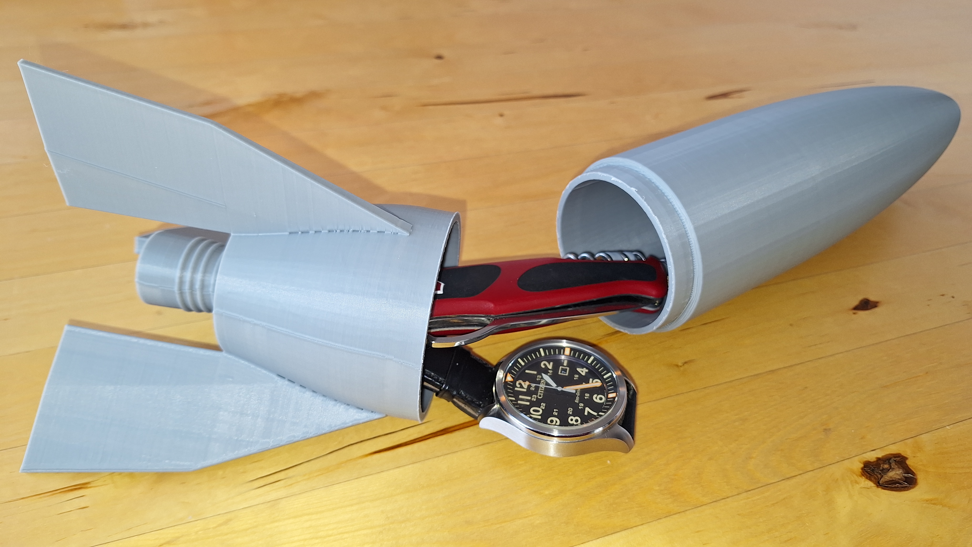 Hộp Quà Hình Tên Lửa (Có Đèn Tealight)