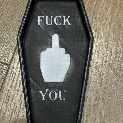 Hộp Quan Tài "F*CK You" Phong Cách Cyber Sigilism
