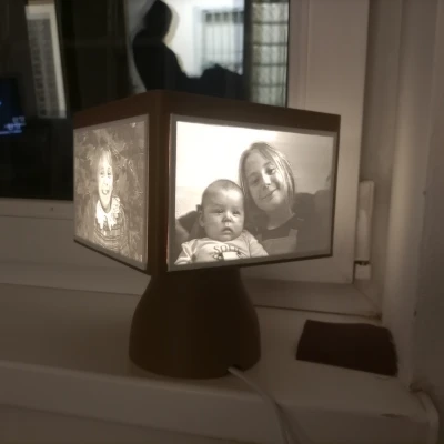 Đèn Litophane In 3D (Dùng Cho Bóng E14)