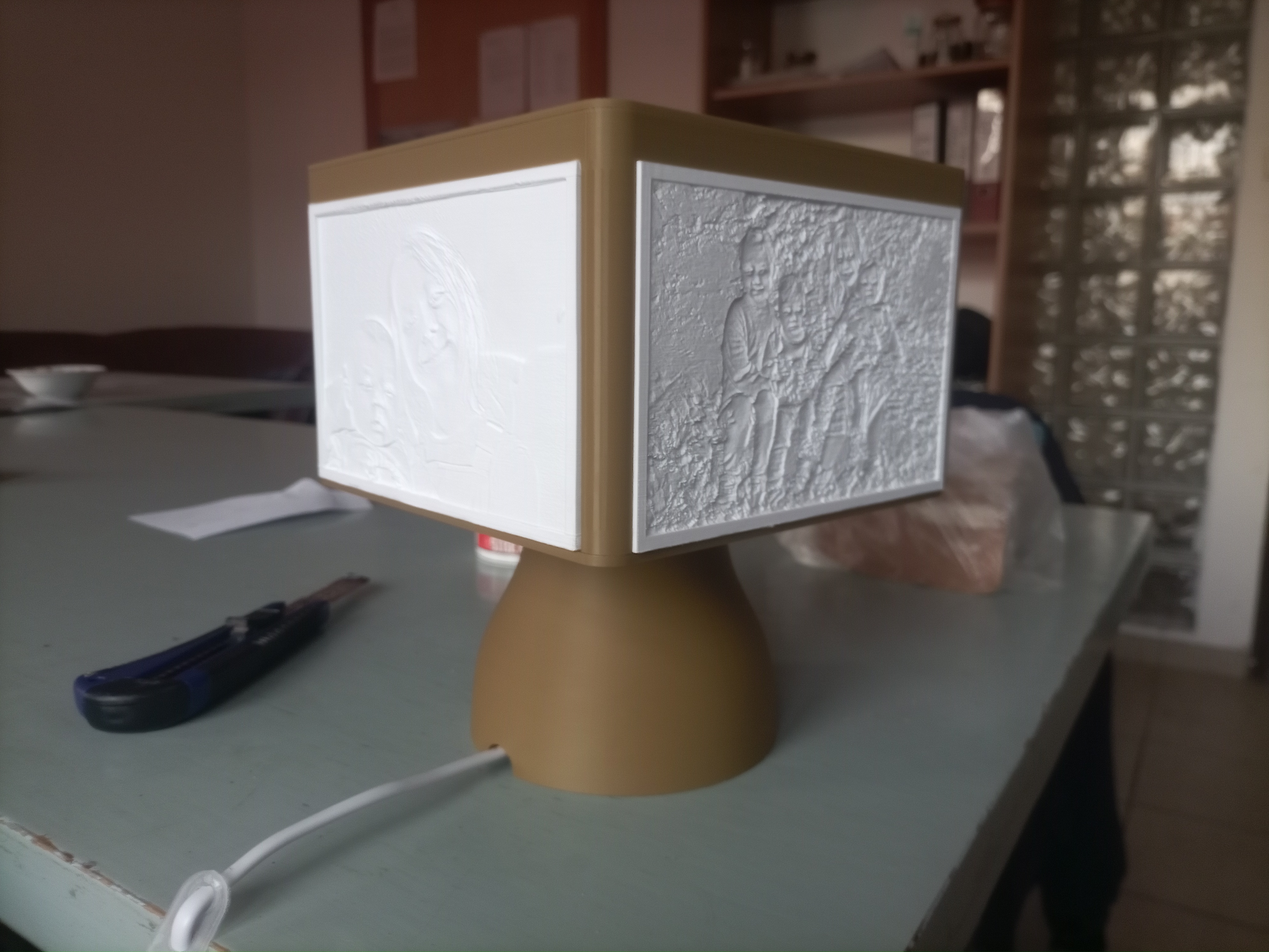 Đèn Litophane In 3D (Dùng Cho Bóng E14)