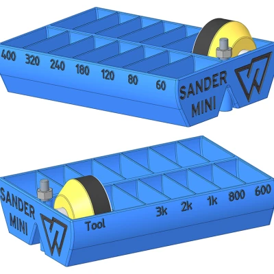Hộp Đựng Mini Máy Chà Nhám | Kệ/Hộp Lưu Trữ Đĩa Mài