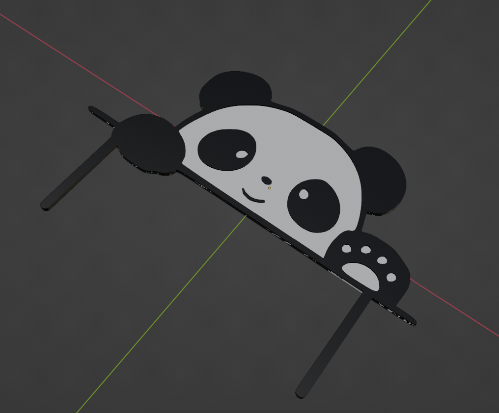 Mô Hình Gấu Trúc Trang Trí Bánh Kem