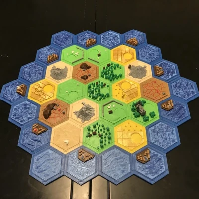 Bộ Ô Catan Hoàn Chỉnh - In Đa Màu Một Đầu Phun