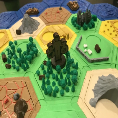 Bộ Ô Catan Hoàn Chỉnh - In Đa Màu Một Đầu Phun