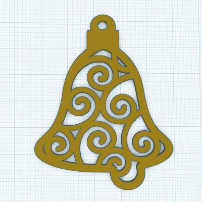 Móc treo chuông Giáng Sinh dễ in