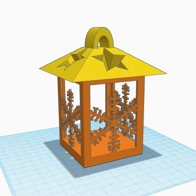 Đèn Lồng Giáng Sinh Dễ In