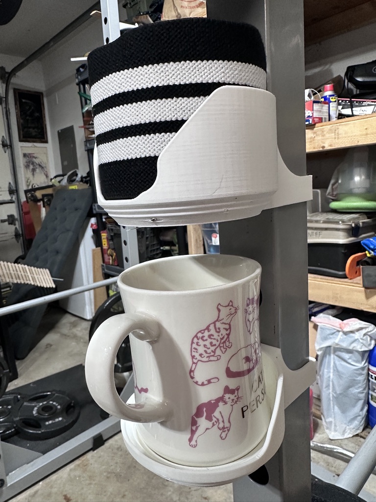 Giá đỡ ly và băng quấn gối cho giá tạ