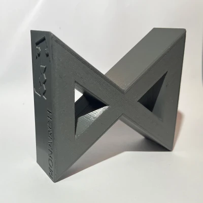 Biểu Tượng Monarch ( Apple TV ) Godzilla - Fan Art - Logo Dập Nổi Phong Cách Flexi Rex