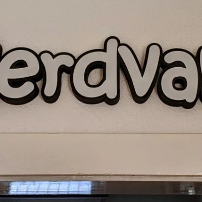 Biển hiệu Nerdvana marquee